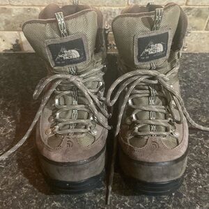 The North Face hiking boots.